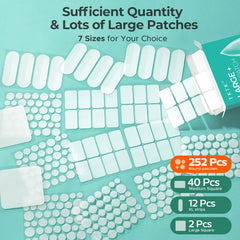 Parche TKTK facial 60x20mm, solución amplia para zonas grandes.