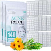 Parches TKTK para acne: variedad de tamaños para diferentes áreas faciales.