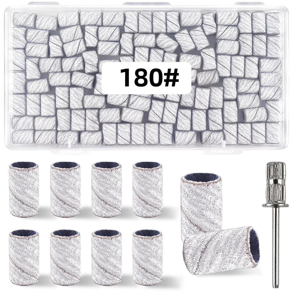 TKYZMS 100 pcs sanding bands in a transparent box for easy storage and value.