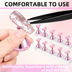 TKYZMS 100pcs double-sided tape secures nails during art