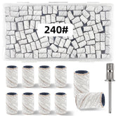 TKYZMS 100pcs sanding bands 240 grit for efficient acrylic nail prep