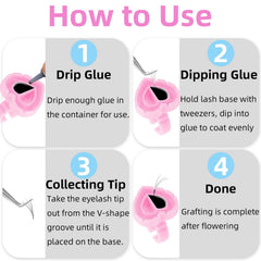 TKYZMS PP material glue rings holder for sturdy salon use