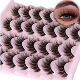 TNFVLONEINS 14-pairs wispy mink lashes, front view for a natural daily look.