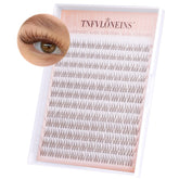 TNFVLONEINS brown lash clusters provide a natural look for daily wear.
