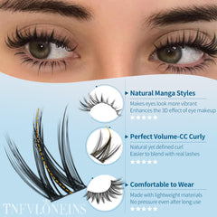 TNFVLONEINS Easy at-home application for beginner lash lovers.
