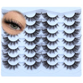 TNFVLONEINS manga lashes wispy cat eye for dramatic daily look and long wear