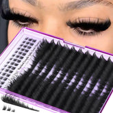 TNFVLONEINS mink lash clusters with spikes bottom lashes for dramatic eye enlargement