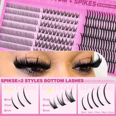 TNFVLONEINS two-style kit showcases versatile lash looks for various occasions.
