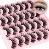 TNFVLONEINS wispy mink lashes 16mm cat eye for natural definition and volume