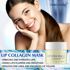 Aplicación nocturna de Tobcharm en labios para despertar con suavidad