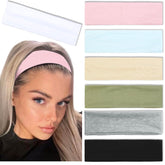 Conjunto de 7 bandas Tobeffect para el cabello en colores variados, ideal para combinar atuendos