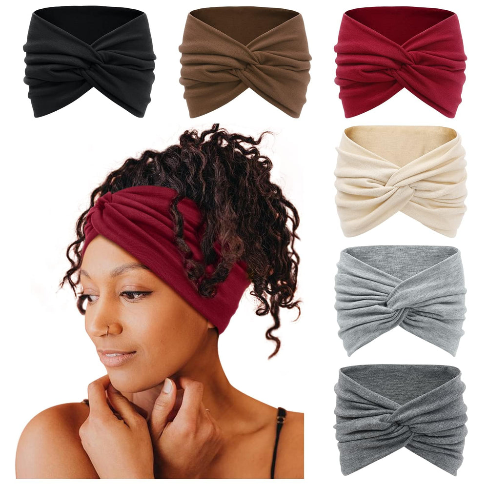 Tobeffect turbante-7-pulgadas-frente-nudo, estilo elegante y sujeción estable para uso diario.