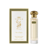 TOCCA Florence perfume bottle with 1920s cut-glass design for timeless charm.