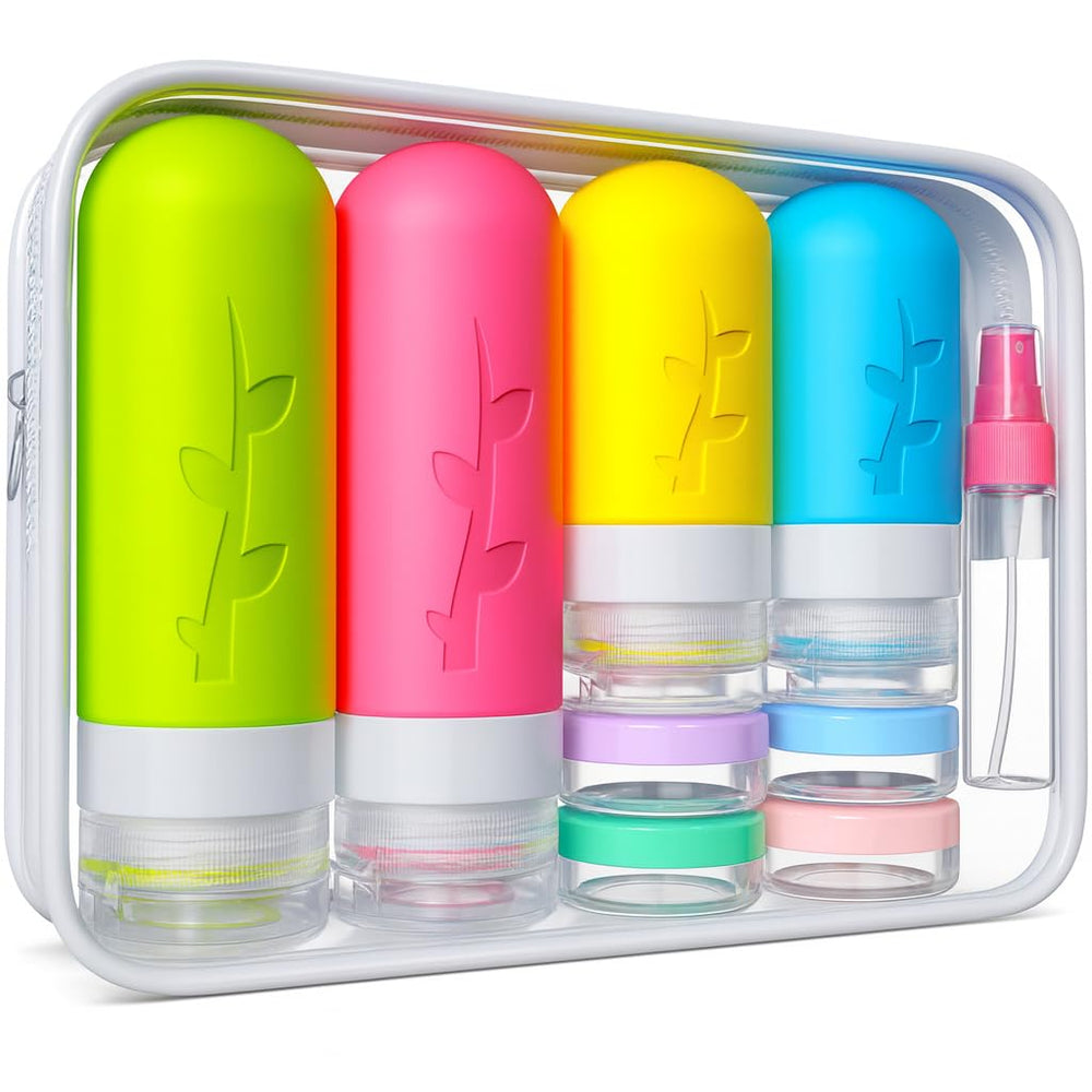 Tocelffe 18-piece travel set neatly organized for efficient packing