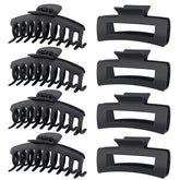 TOCESS pinza pelo grande negra, agarre firme para cabello grueso