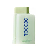 TOCOBO Cica Cooling Sun Stick, envase compacto para protección diaria.