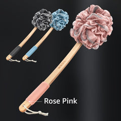 Toem lufa bambú carbón rosa para exfoliar suavemente