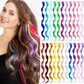 TOFAFA colored hair extensions clip-in curly for versatile styling and quick color changes
