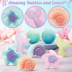 Toidgy Mermaid bath bombs are handmade and natural for gentle play.