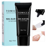 TOMICCA adhesivo para uñas en tubo con aplicación precisa para un acabado limpio