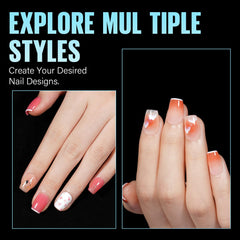Uñas TOMICCA con forma ataúd semi-mate y textura para acabado elegante.