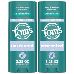 Tom's of Maine Desodorante sin fragancia mostrado en la aplicación clara para uso diario