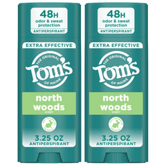 Tom's of Maine North Woods, frente de la botella, protección duradera.