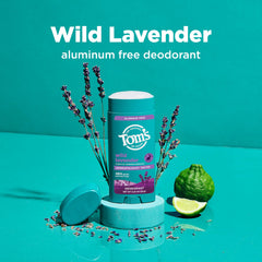 Tom’s of Maine Desodorante Lavanda, envase reciclado: material sostenible para cuidado diario.