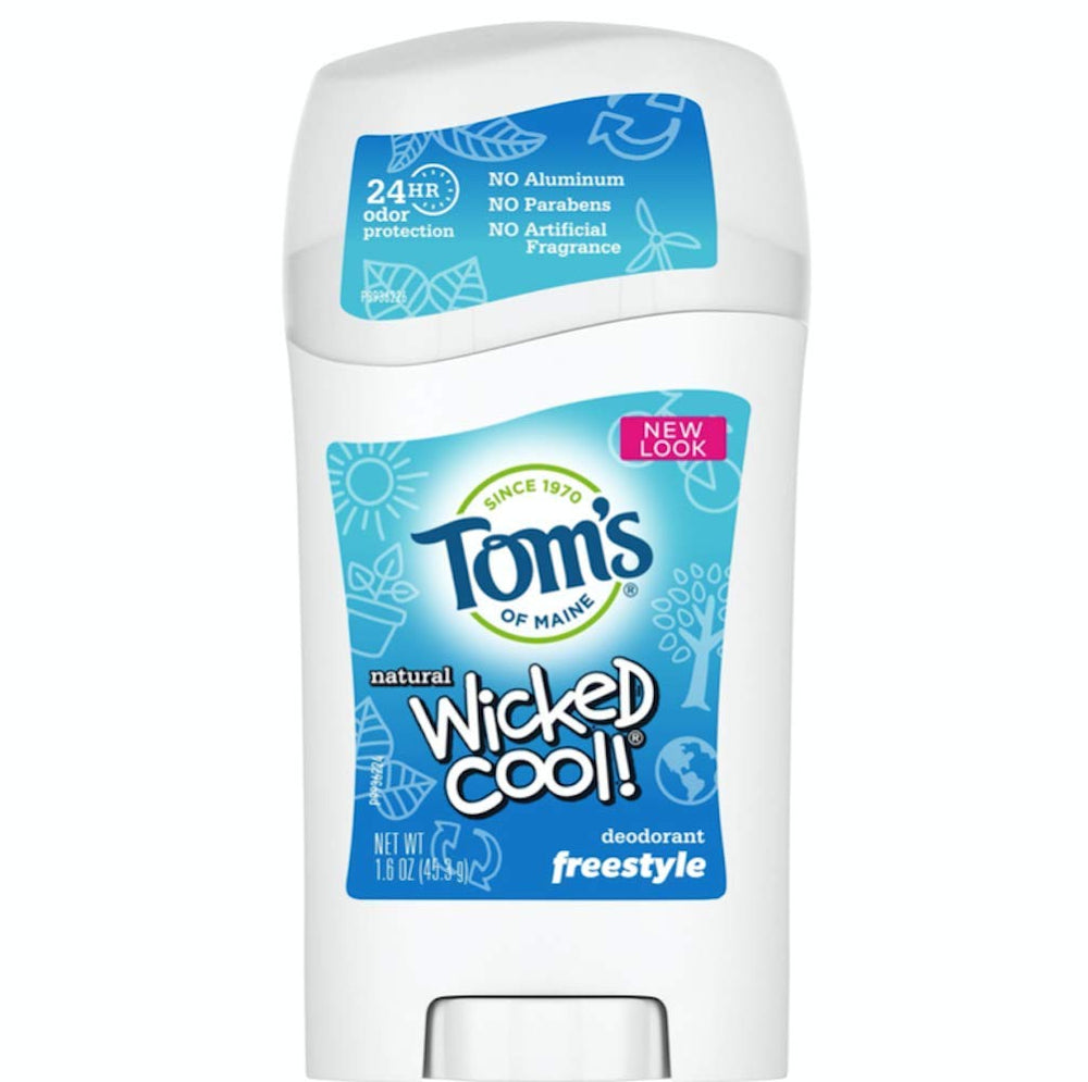 Tom's of Maine Desodorante para Niños, vista frontal, protección de olor durante el día