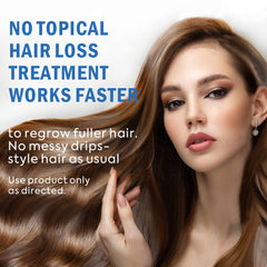 Tomum Minoxidil hair growth progress image showing thicker strands.