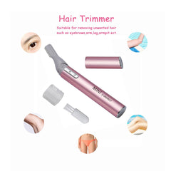 Tongtletech mini rotatable lady shaver facial-trimmer for precise facial touch-ups