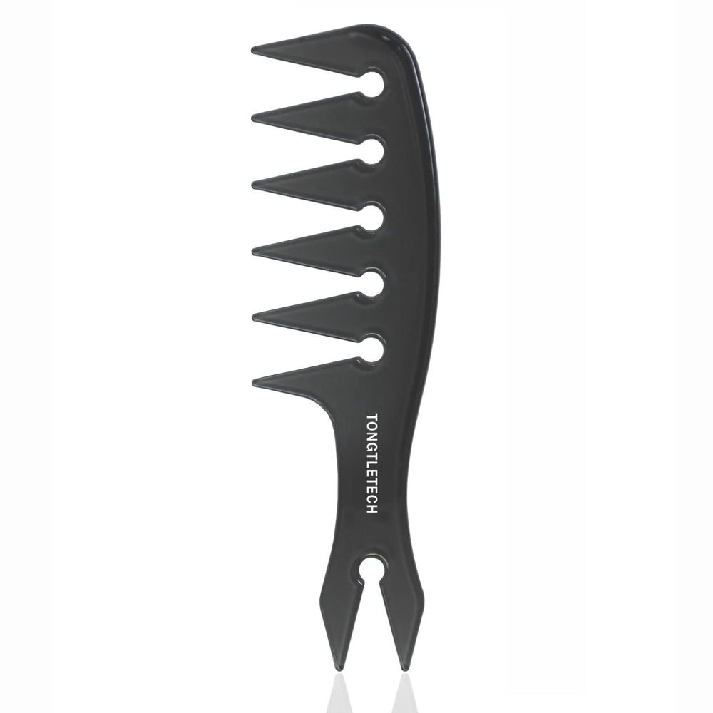 TONGTLETECH Texture Comb wide-tooth hair brush for gentle detangling and texture.