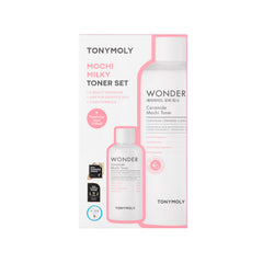 TONYMOLY Mochi Milky Toner Set travel size bottle ideal for on the go hydration.