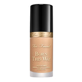 Too Faced Born This Way bottle front shows natural finish and long wear.
