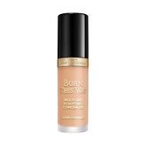 Too Faced Born This Way concealer bottle for quick on-the-go coverage.