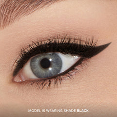Too Faced Killer Liner transfer-resistant image shows liner staying put after water exposure.