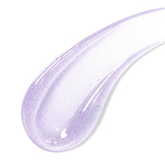Too Faced Kissing Jelly Ornament color swatch shows Sweet Taffy sheer candy tint.