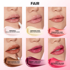 Too Faced Pillow Balm lip-application demonstrates quick, smooth glide.