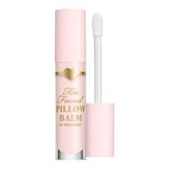 Too Faced Pillow Balm packaging close-up for premium, on-the-go lip care.
