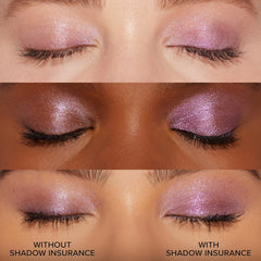 Too Faced Shadow Insurance envase-transparente ofrece un producto ligero y fácil de usar.