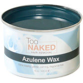 Too Naked Dolce Azulene Wax bottle pour shows smooth texture for easy application