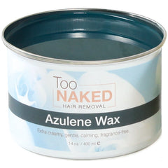 Too Naked Dolce Azulene Wax bottle pour shows smooth texture for easy application