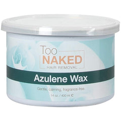 Too Naked Dolce Azulene Wax cream texture close-up highlights rich creamy formula