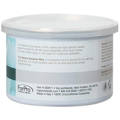 Too Naked Dolce Azulene Wax facial and body use demonstrates gentle removal