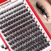 TOOCHUNAG eyelash clusters wispy 144pcs for natural yet voluminous daily look