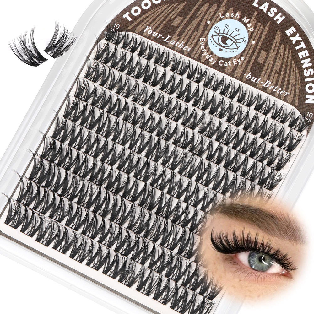 TOOCHUNAG Flora lash clusters close-up for natural-looking volume and easy daily wear.