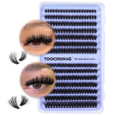 TOOCHUNAG fluff lash clusters 60D-80D for airy lash volume and lightweight wear