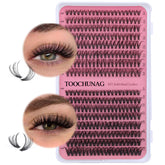 TOOCHUNAG lash clusters 30D-40D 320pcs for at home extensions