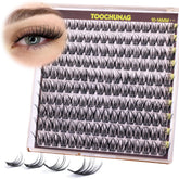 TOOCHUNAG lash clusters wispy fairy eyelashes 10-14mm for natural, voluminous look