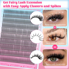 TOOCHUNAG Lash Spikes 21mm D-curve for manga-inspired drama.